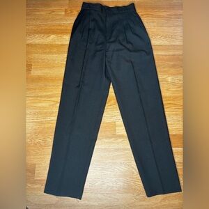 Vintage Daily Habit Women’s 80s Black Pleated High Waist Pants
